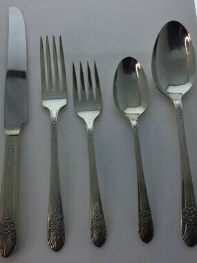 VTG Orleans Century Sterling Silver Flatware 5-piece Place Setting